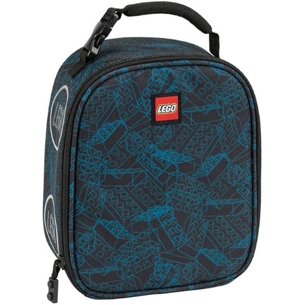 Lego Lunch Box Boys‎ Black Blue Bricks Classic Lunchbox